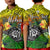 Custom The Shaka Hawaii Polo Shirt Tropical Flowers Reggae Version LT13 - Polynesian Pride