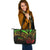 Palau Leather Tote - Reggae Color Cross Style - Polynesian Pride