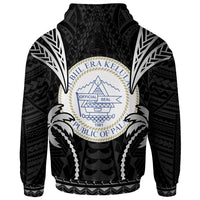 Palau Zip up Hoodie Blood Runs Through My Veins Style Black - Polynesian Pride
