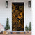 Palau Door Cover Turtle Hibiscus Gold - Polynesian Pride