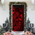 Palau Door Cover Turtle Hibiscus Red - Polynesian Pride