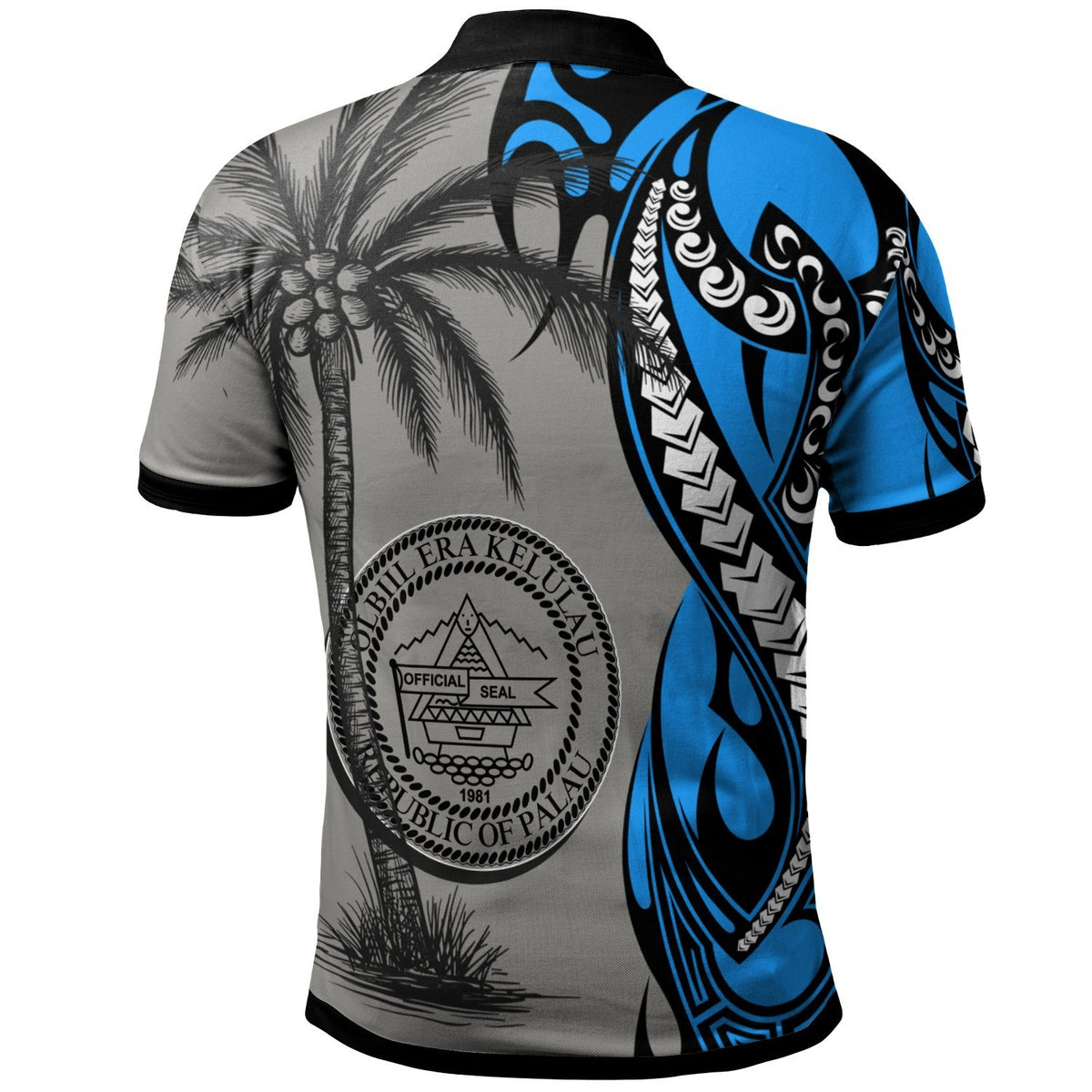 Palau Polo Shirt Classical Coconut Tree - Polynesian Pride