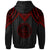 Palau Custom Hoodie Polynesian Armor Style Red - Polynesian Pride