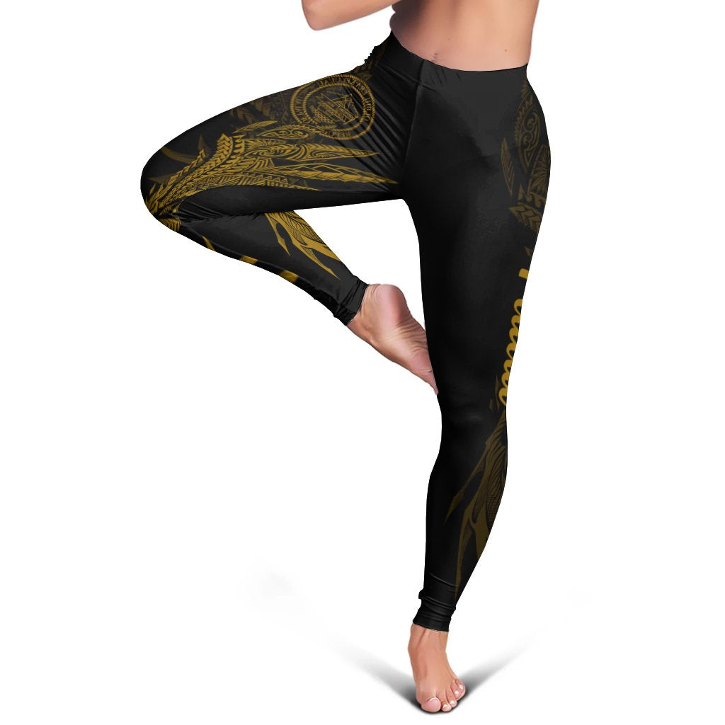 Palau Leggings - Wings Style Black - Polynesian Pride