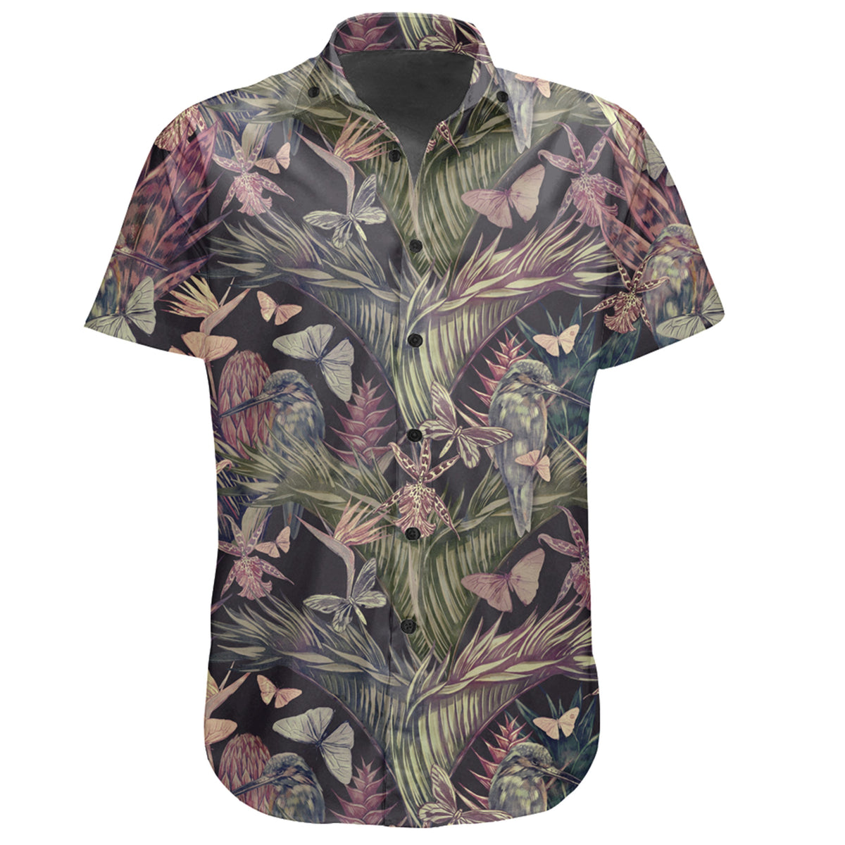 Hawaiian Shirt - Palm Leaves, Tropical Flowers Shirt - Polynesian Pride