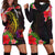 Papua New Guinea Hoodie Dress - Tropical Hippie Style Black - Polynesian Pride