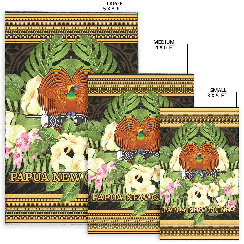 Papua New Guinea Area Rug - Polynesian Gold Patterns Collection - Polynesian Pride