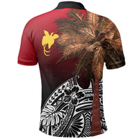 Papua New Guinea Polo Shirt Polynesian Palm Tree Flag - Polynesian Pride