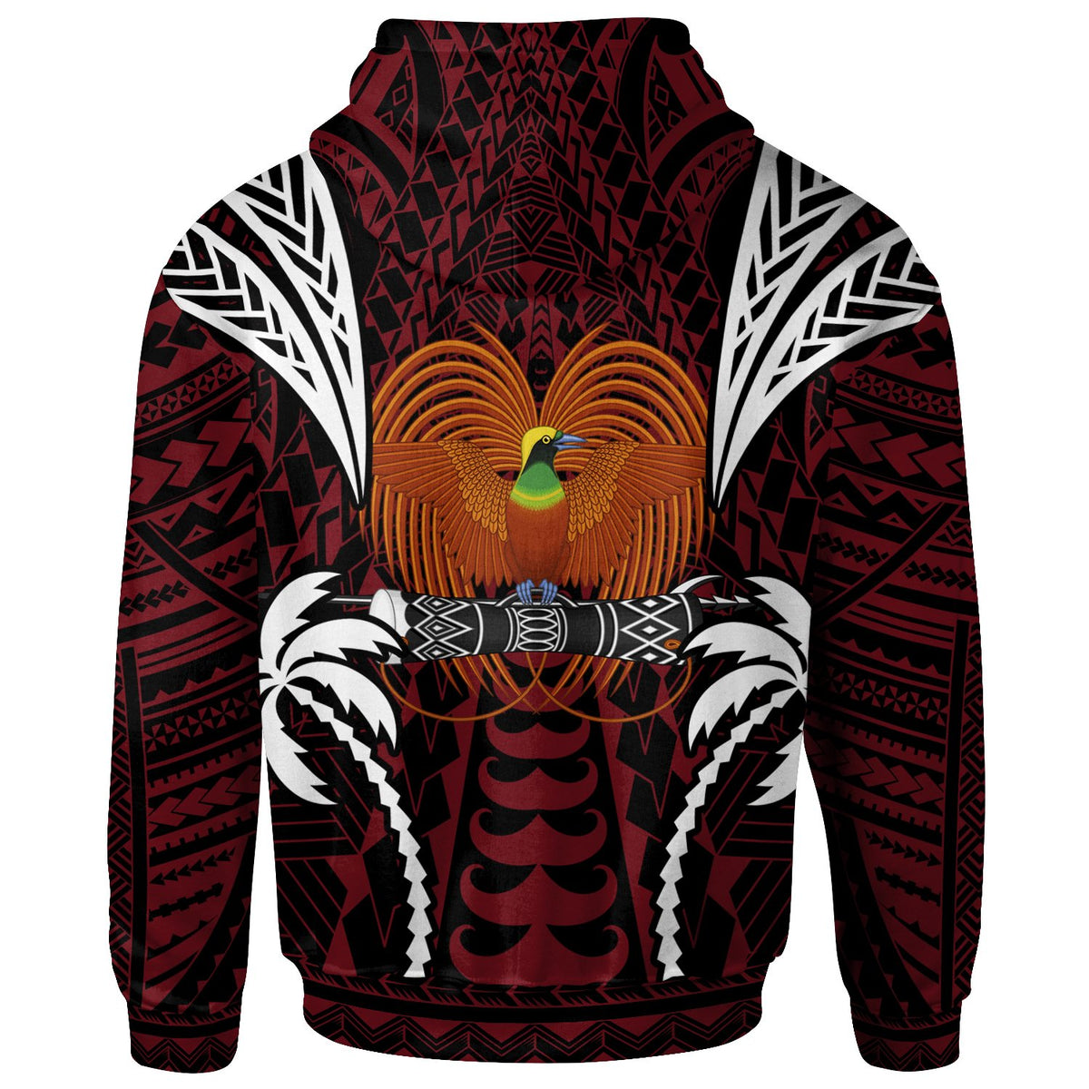 Papua New Guinea Zip up Hoodie Blood Runs Through My Veins Style Flag - Polynesian Pride