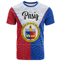 Pilipinas T Shirt Pasig Seal of Pilipinas Style Unisex Blue - Red - Polynesian Pride