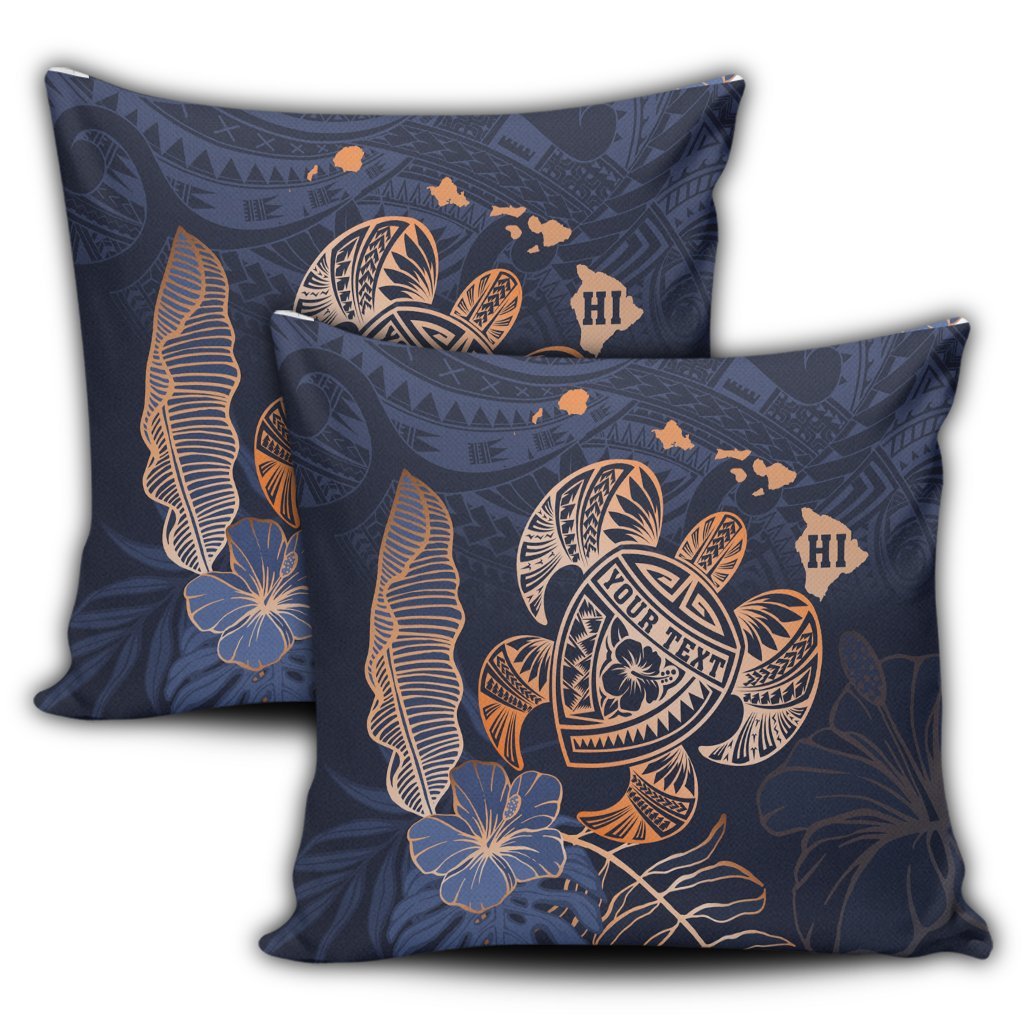 Personalized - Hawaii Polynesian Aloha Po Turtle Hibiscus Tropical Pillow Covers - Special Edition - AH - Polynesian Pride