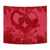 (Personalized) Hawaiian Lover Valentine's Day Tapestry - LOV Style AH Wall Tapestry Red - Polynesian Pride