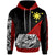 Philippines Custom Hoodie Diagonal Pattern Red Unisex Red - Polynesian Pride