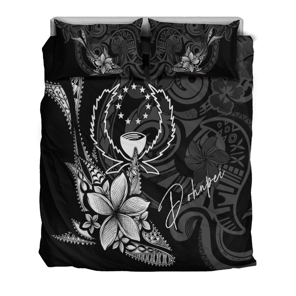 Pohnpei Bedding Set - Fish With Plumeria Flowers Style - Polynesian Pride