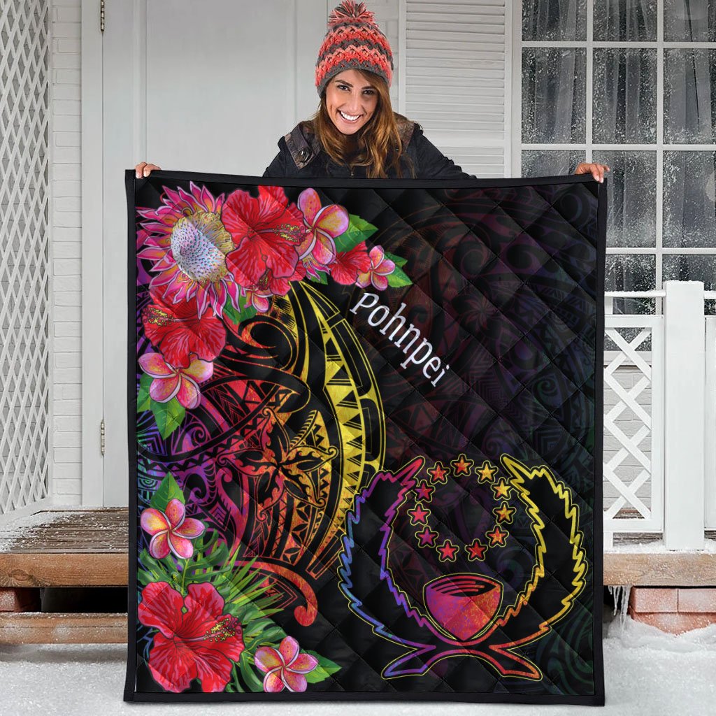 Pohnpei Premium Quilt - Tropical Hippie Style - Polynesian Pride