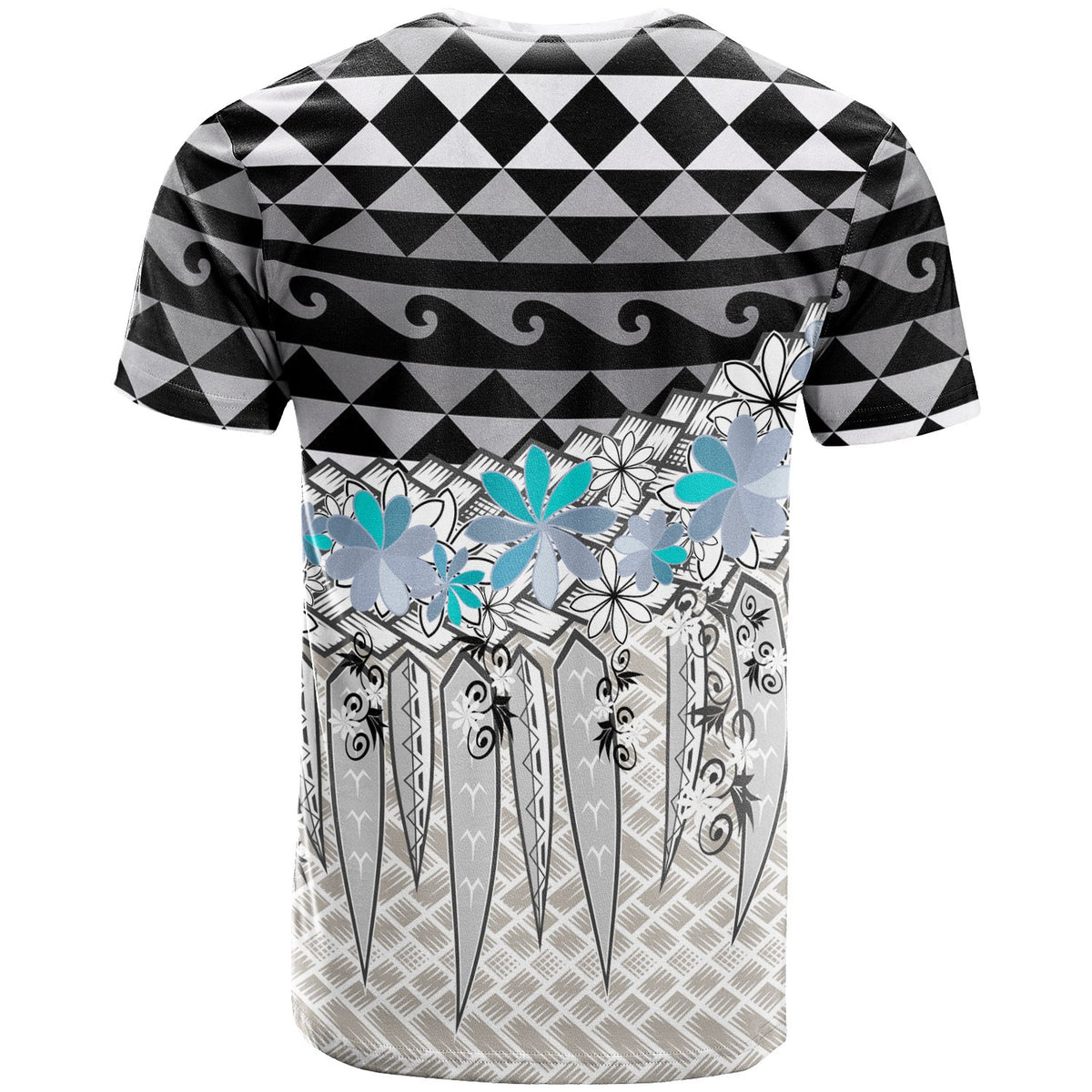 Pohnpei T Shirt Coconut Leaves Weave Pattern - Polynesian Pride