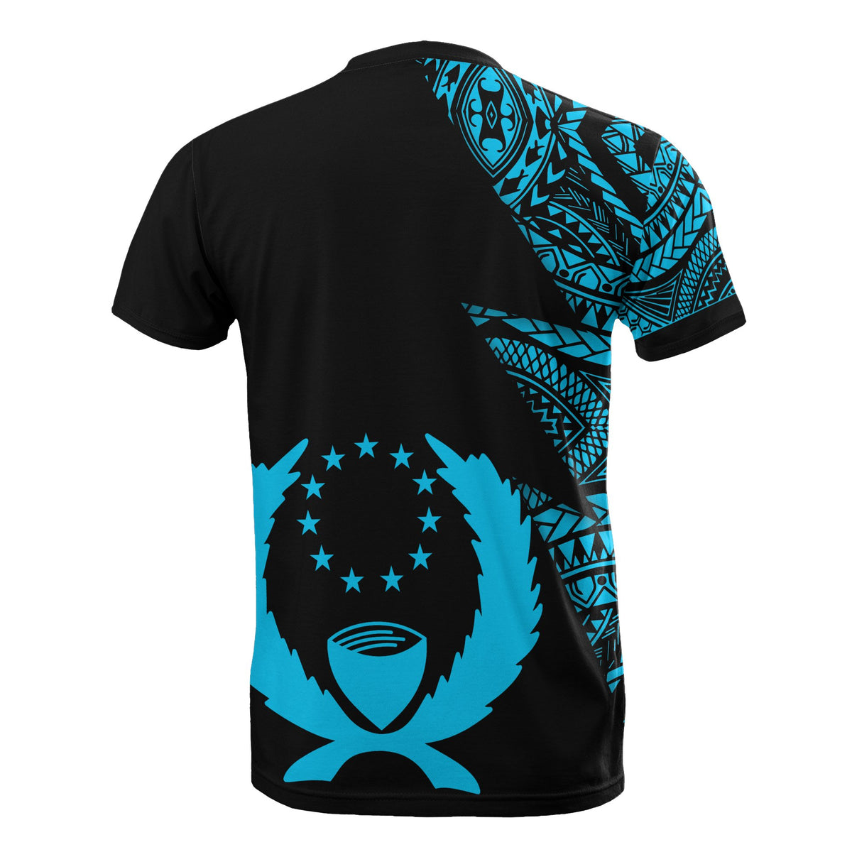 Pohnpei T Shirt Micronesian Pattern Neon Flash Style - Polynesian Pride