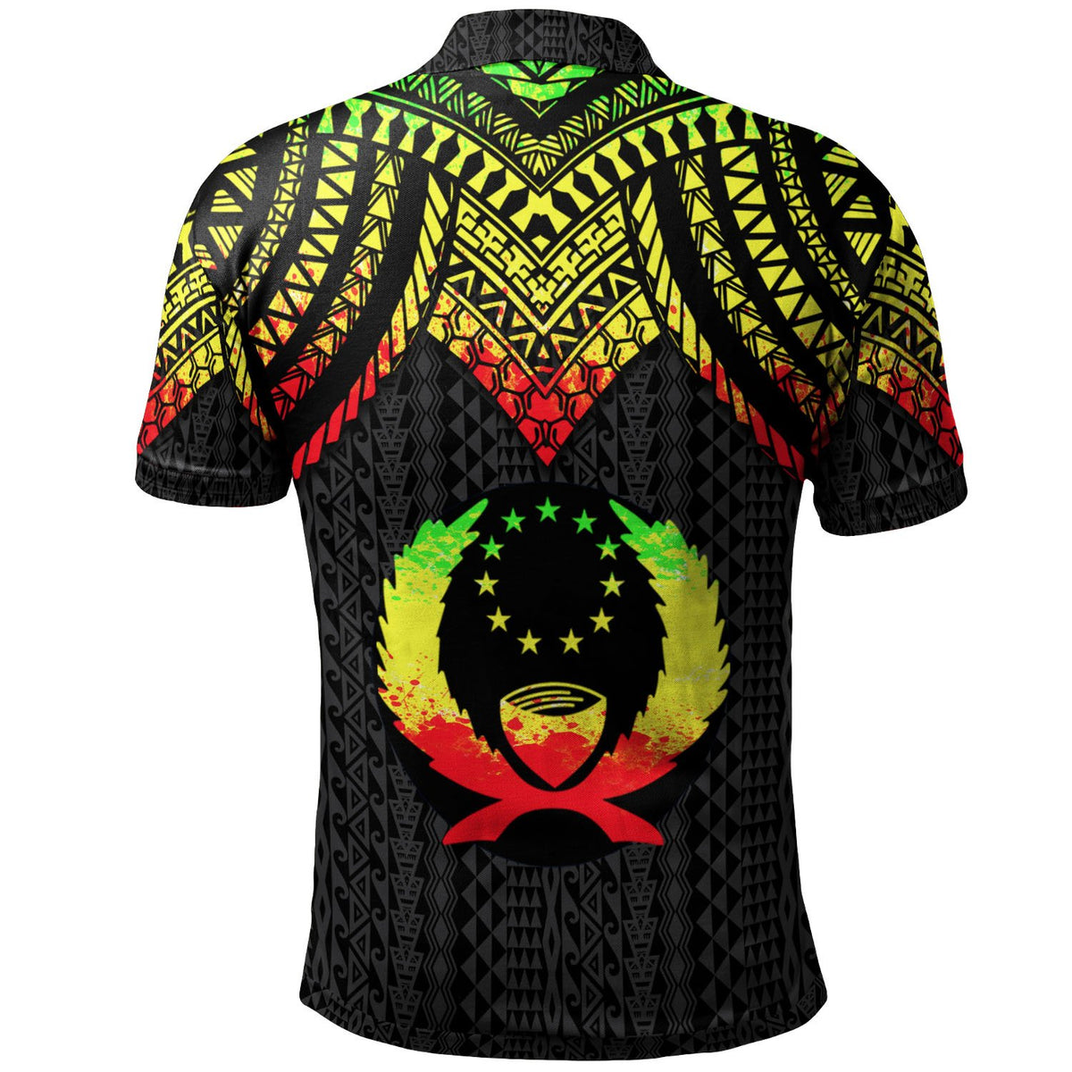 Pohnpei Custom Polo Shirt Polynesian Armor Style Reagge - Polynesian Pride