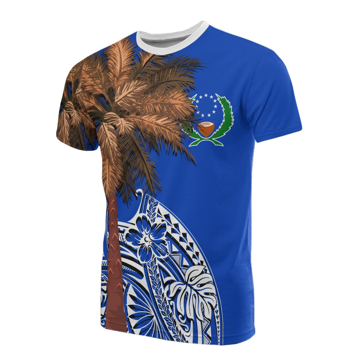 Pohnpei T Shirt Micronesian Palm Tree Flag Unisex Art - Polynesian Pride
