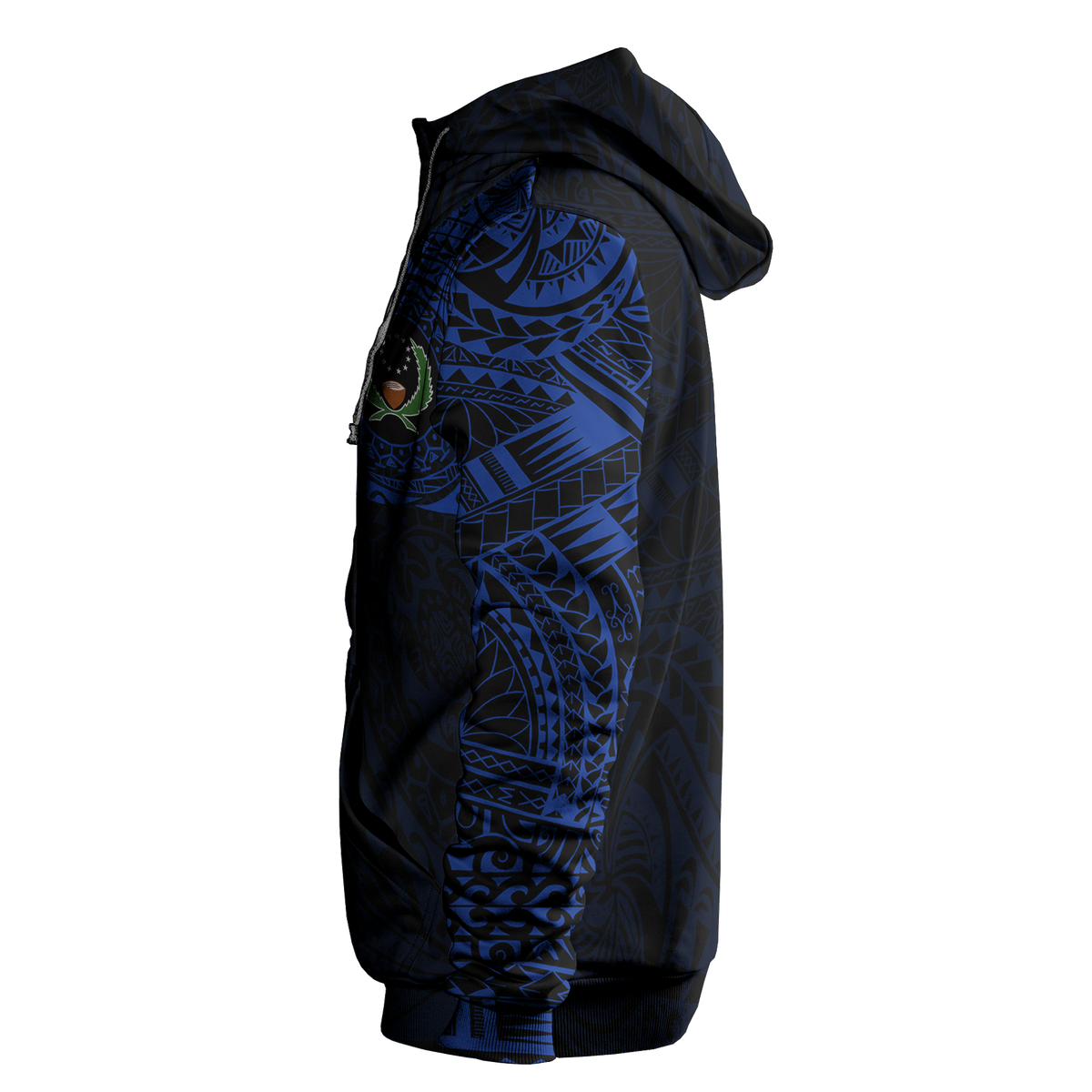 Micronesia All Over Print Hoodie Pohnpei In My Heart Blue - Polynesian Pride