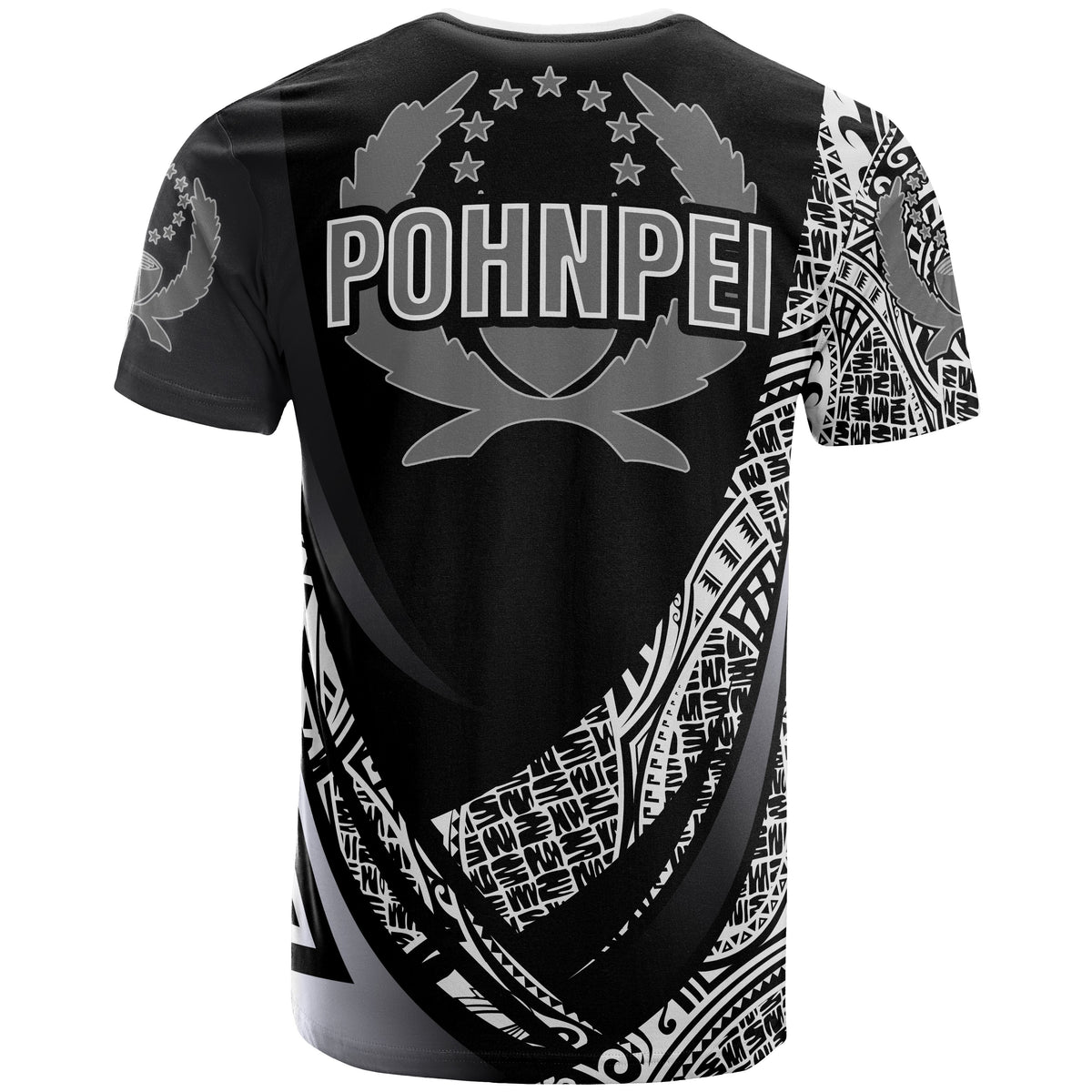 Pohnpei State Custom T Shirt Polynesian Patterns Sport Style - Polynesian Pride