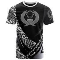 Pohnpei State T Shirt Polynesian Patterns Sport Style Unisex Black - Polynesian Pride