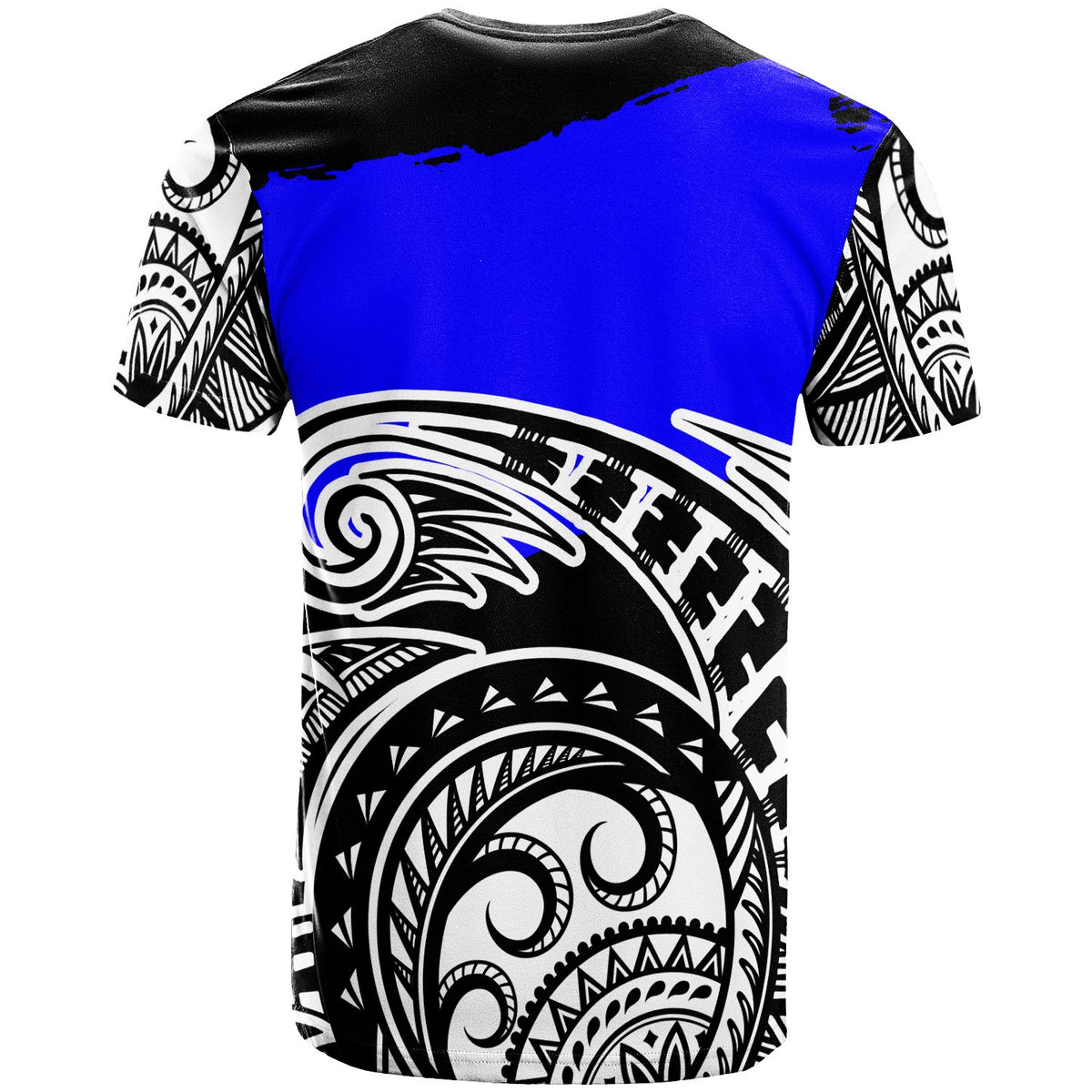 Pohnpei T Shirt Sokehs Flag With Round Black White Pattern - Polynesian Pride