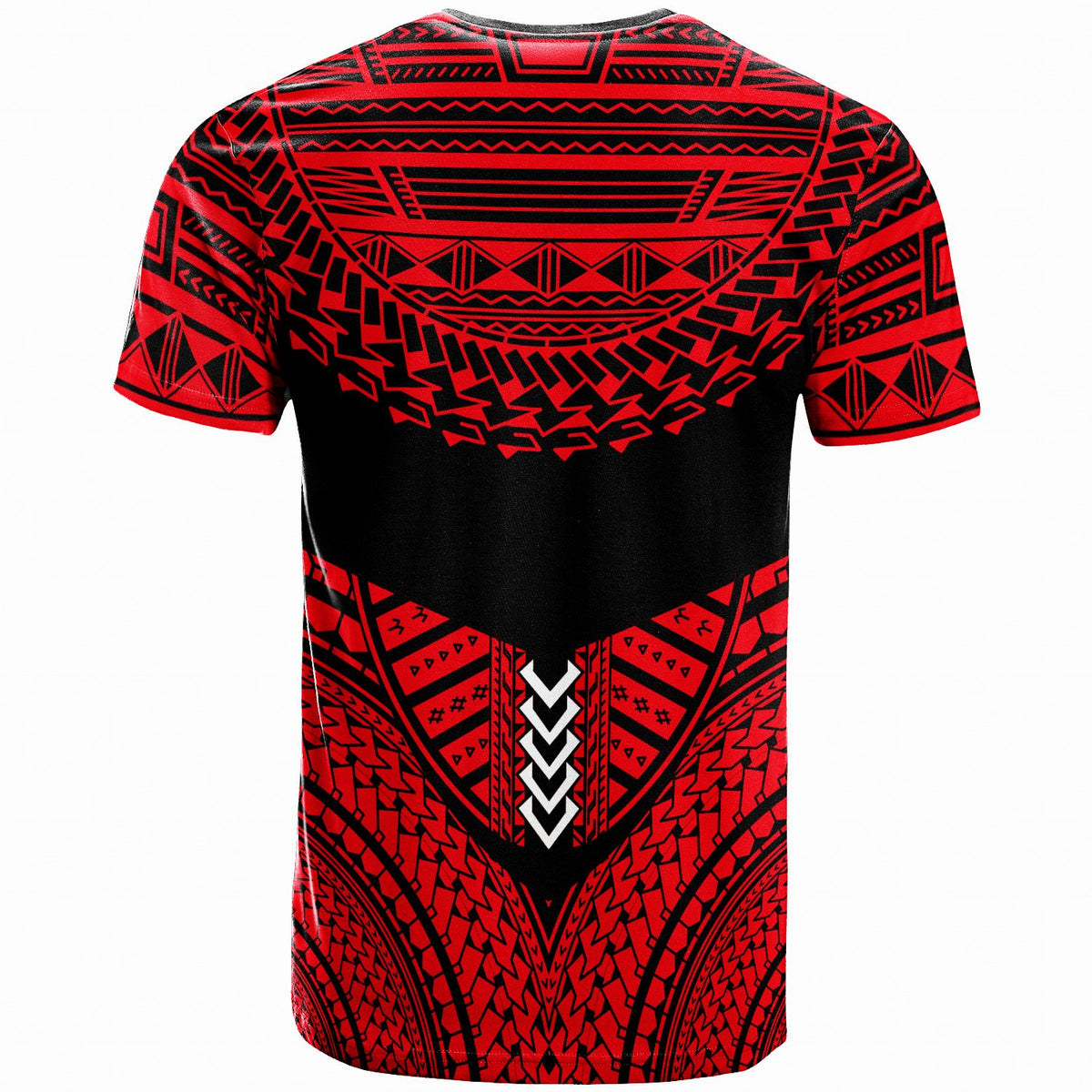 Papua New T Shirt Tribal Pattern Cool Style Red Color - Polynesian Pride