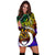 Pohnpei Women Hoodie Dress - Rainbow Polynesian Pattern - Polynesian Pride