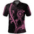 Hawaii Polo Shirt Breast Cancer Survivor Mix Hibiscus LT7 Black - Polynesian Pride