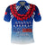 Custom Samoa Sevens Polo Shirt Manu Siva Tau With Ula Fala LT7 Blue - Polynesian Pride