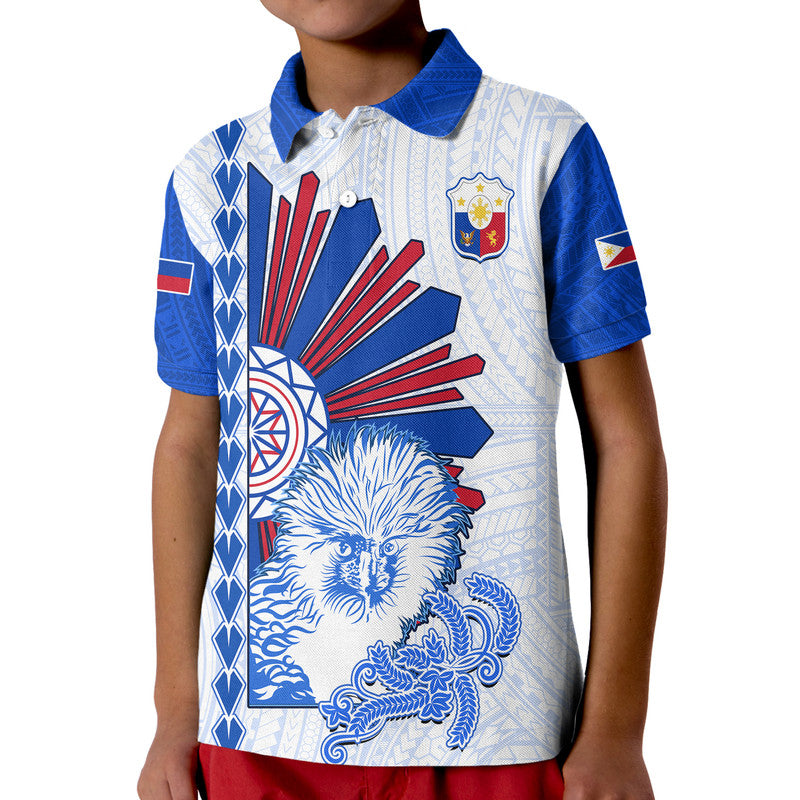 Philippines Barong Polo Shirt Sun of Philippinas With Eagles LT9 - Polynesian Pride