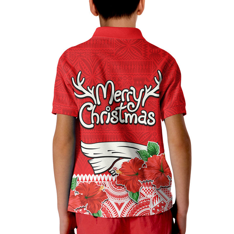 Hawaii Hibiscus Flower Mele Kalikimaka Polo Shirt LT9 - Polynesian Pride