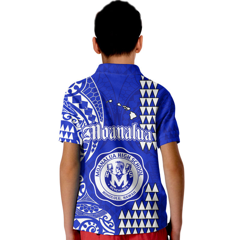 Hawaii Moanalua High School Polo Shirt Tribal Kakau LT9 - Polynesian Pride