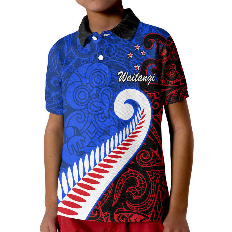 Custom Waitangi Day Polo Shirt Aotearoa Hei Tiki Silver Fern LT9 - Polynesian Pride