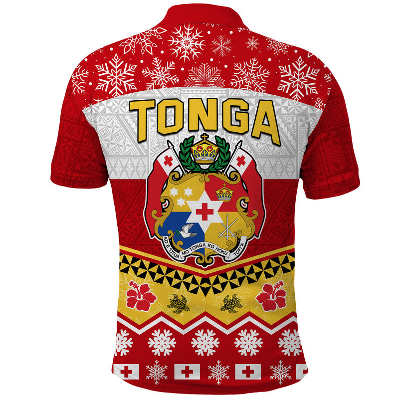 Tonga Christmas Kilisimasi Fiefia Coat Of Arms Polo Shirt LT9 - Polynesian Pride