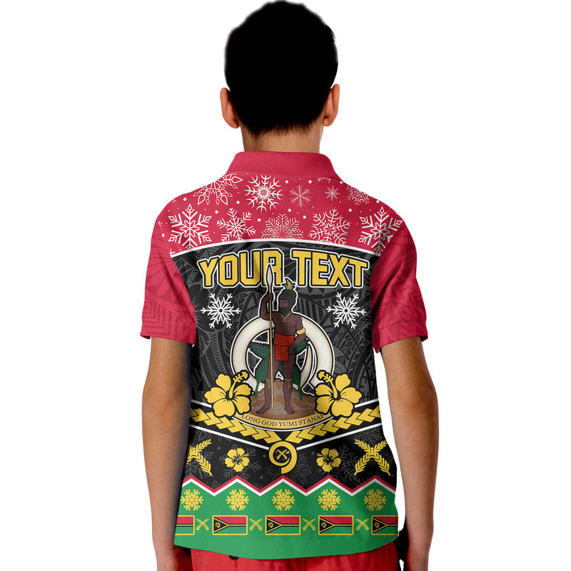 Custom Vanuatu Tribal Polynesian Christmas Vibe Polo Shirt LT9 - Polynesian Pride