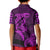 Custom Hawaii Polo Shirt Shark and Turtle Mix Kakau Purple LT9 - Polynesian Pride