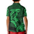 Custom Hawaii Polo Shirt Shark and Turtle Mix Kakau Green LT9 - Polynesian Pride