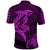 Custom Hawaii Polo Shirt Shark and Turtle Mix Kakau Purple LT9 - Polynesian Pride