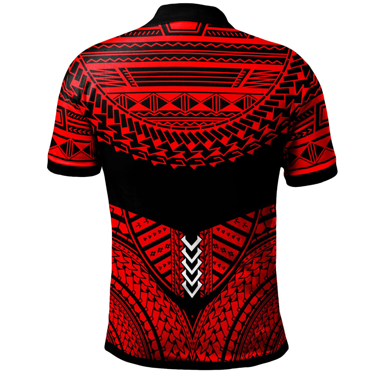 Vanuatu Custom Polo Shirt Tribal Pattern Cool Style Red Color - Polynesian Pride