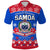 Custom Samoa Tribal Polynesian Christmas Vibe Polo Shirt LT9 Blue - Polynesian Pride