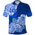 Polynesian Samoa Floral Tribal Polo Shirt LT9 Blue - Polynesian Pride