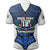 Custom American Samoa Rugby Polo Shirt Armor Style White - Polynesian Pride