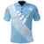 Custom Fiji Tapa Rugby Polo Shirt version Style You Win Blue - Polynesian Pride