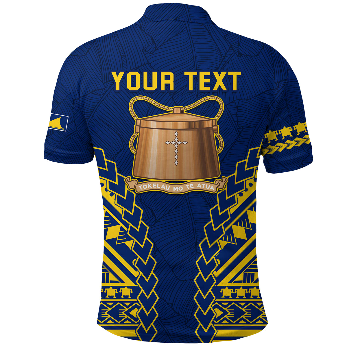 Custom Tokelau Polo Shirt Coconut Palm Leaf LT13 - Polynesian Pride