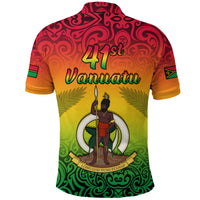 Custom Vanuatu Peaceful Polo Shirt Independence Anniversary LT13 - Polynesian Pride