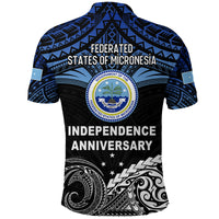 Federated States of Micronesia Polo Shirt Happy FSM 35th Independence Anniversary LT13 - Polynesian Pride