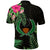 Pohnpei Micronesia Gold Polo Shirt Tropical Flowers LT13 - Polynesian Pride