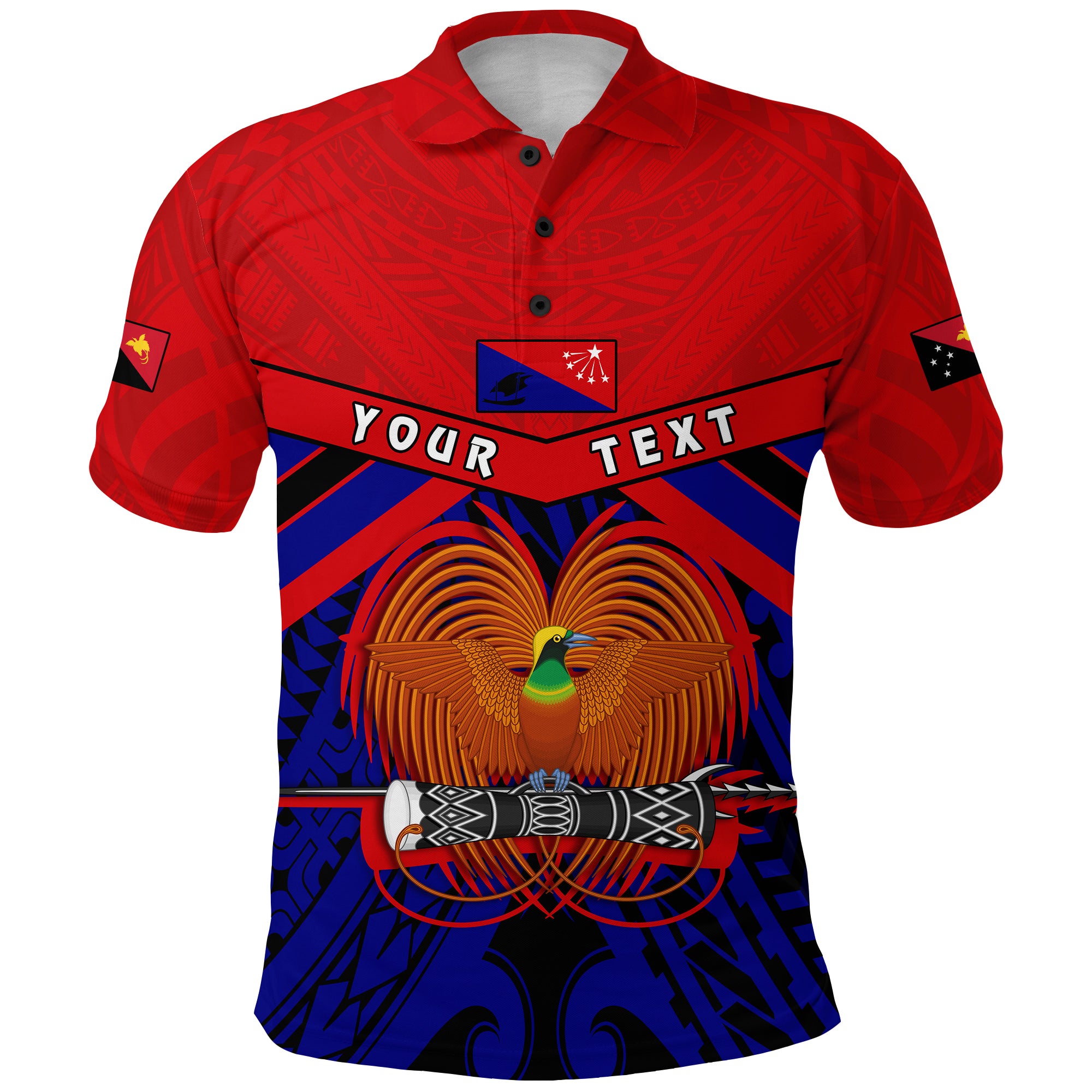 Custom Central Province Polo Shirt Papua New Guinea LT13 Unisex Red - Polynesian Pride